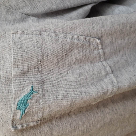 Tommy Bahama Men's Gray Long Sleeve, Cotton, Crew Neck T-Shirt, Size Extra Large - Picture 3 of 11